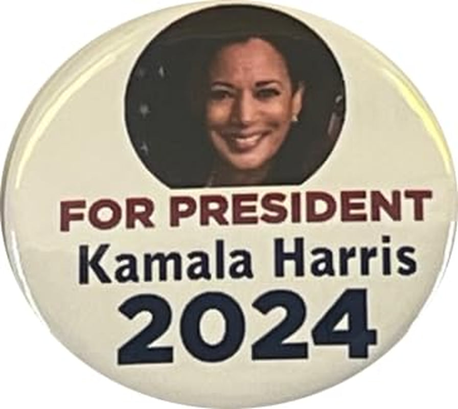 Kamala Harris for President Pins - Set of 4 Buttons (2.25 Inches)