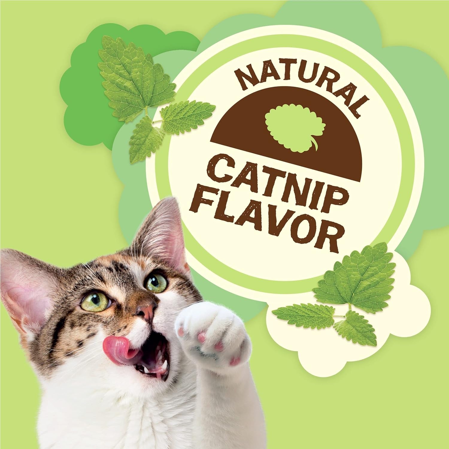 Purina  Made in USA Facilities, Natural Cat Treats, Party Mix Natural Yums Catnip Flavor - 20 Oz. Canister