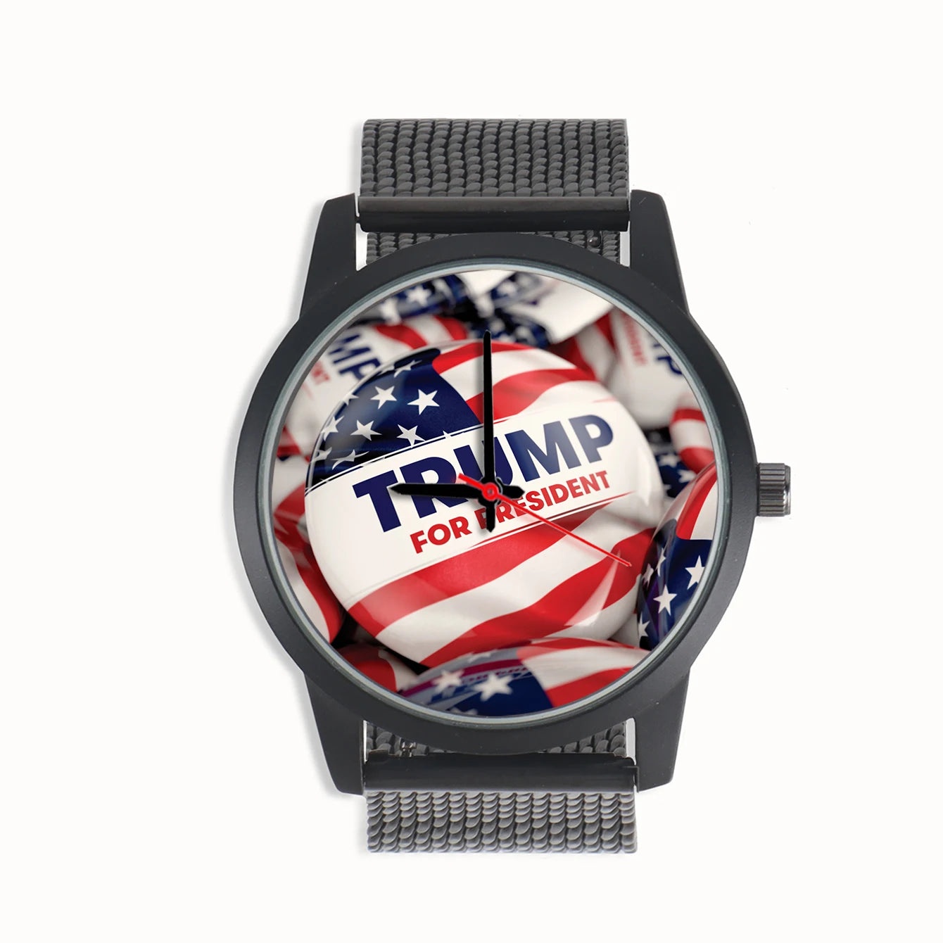 Factory Store US Flag Trump Design Cool Style President Election Souvenir Gifts for Supporter Men'S Quartz Wrist Watch