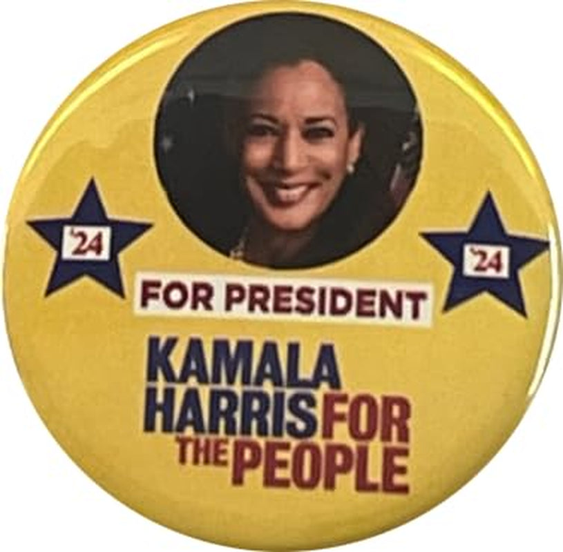 Kamala Harris for President Pins - Set of 4 Buttons (2.25 Inches)