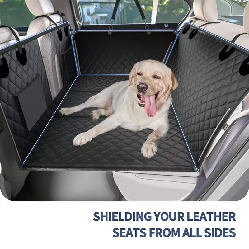 Large Pet Back Seat Extender Car Backseat Protector Hammock Dog Car Seat Cover Hard Bottom for Travel