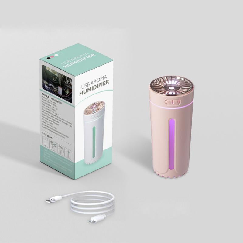 USB Rechargeable Car Air Purifier, Car Aromatherapy Machine with Atmosphere Light, Multifunctional Car Electrical Appliances