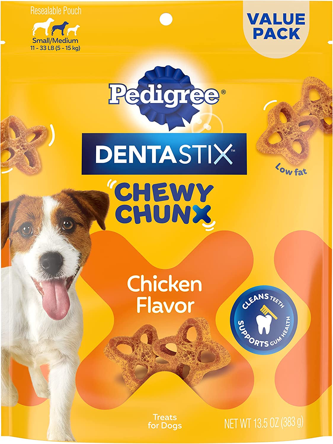 Dentastix Chewy Chunx Dental Treats, Small/Medium Dog – 13.5 Oz.