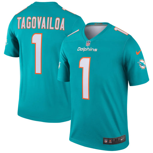 Men's  Tua Tagovailoa Aqua Miami Dolphins Legend Jersey