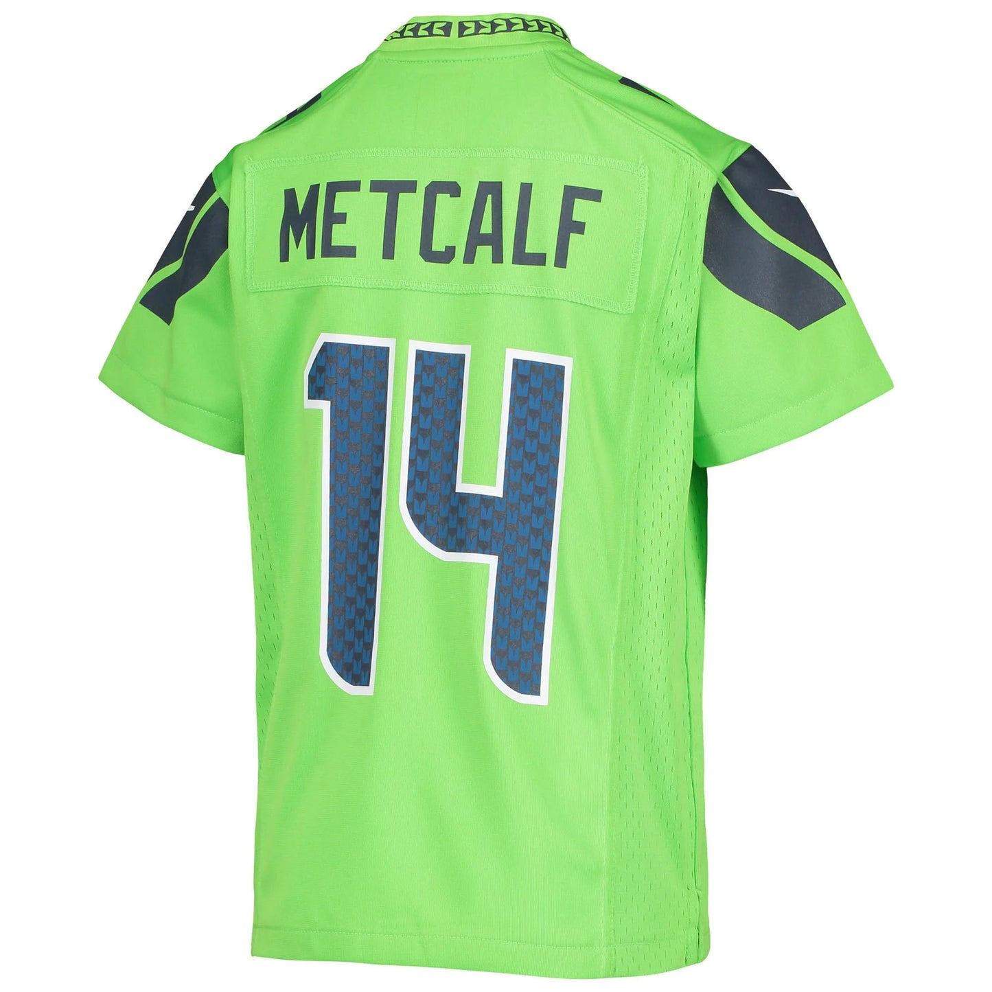 Youth  DK Metcalf Neon Green Seattle Seahawks Game Jersey