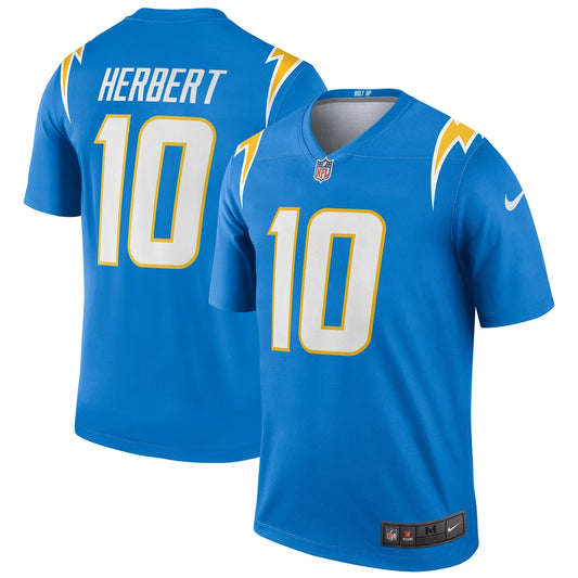 Men's  Justin Herbert Powder Blue Los Angeles Chargers Legend Jersey