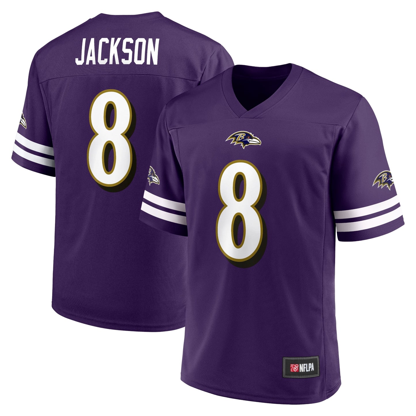 Men's  Lamar Jackson Purple Baltimore Ravens Replica Player Jersey