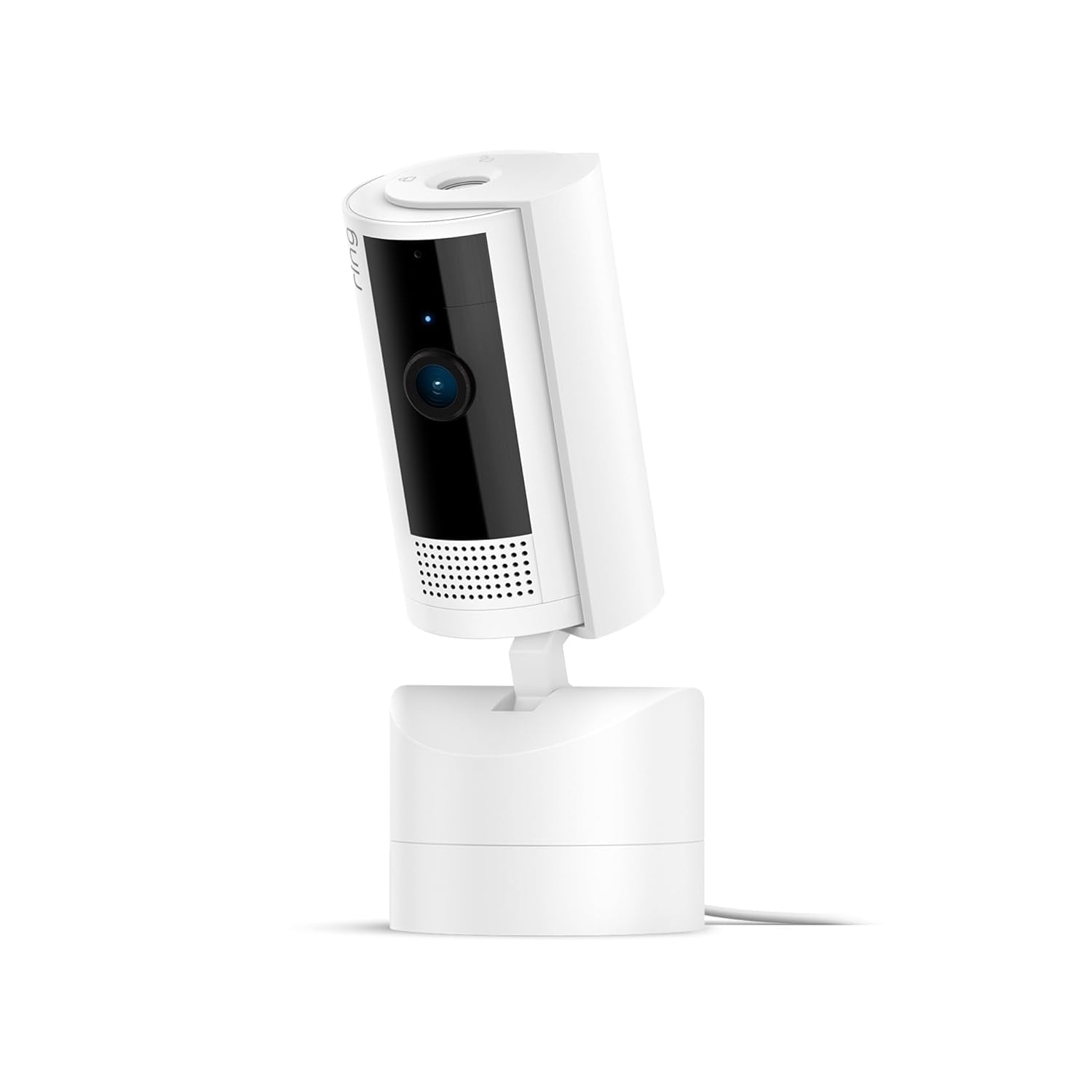 Introducing  Pan-Tilt Indoor Cam, Check in on Family and Pets with Plug-In 360° Pan Coverage, HD Video, and Two-Way Talk (2024 Release), White