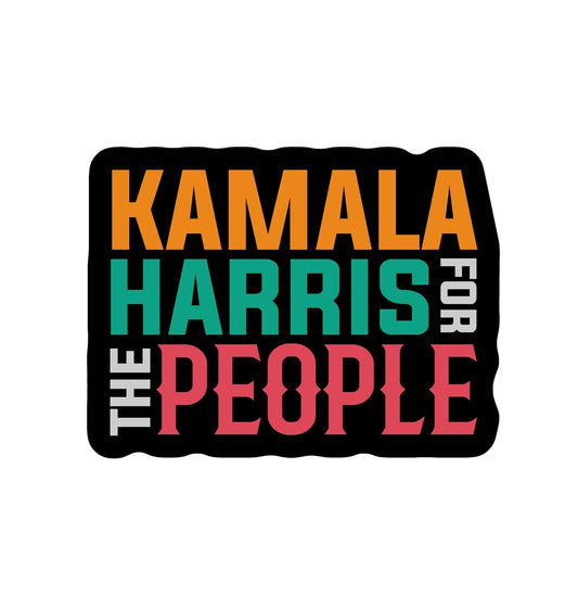 Kamala Harris for the People Sticker 3 Inches, Waterproof, Black