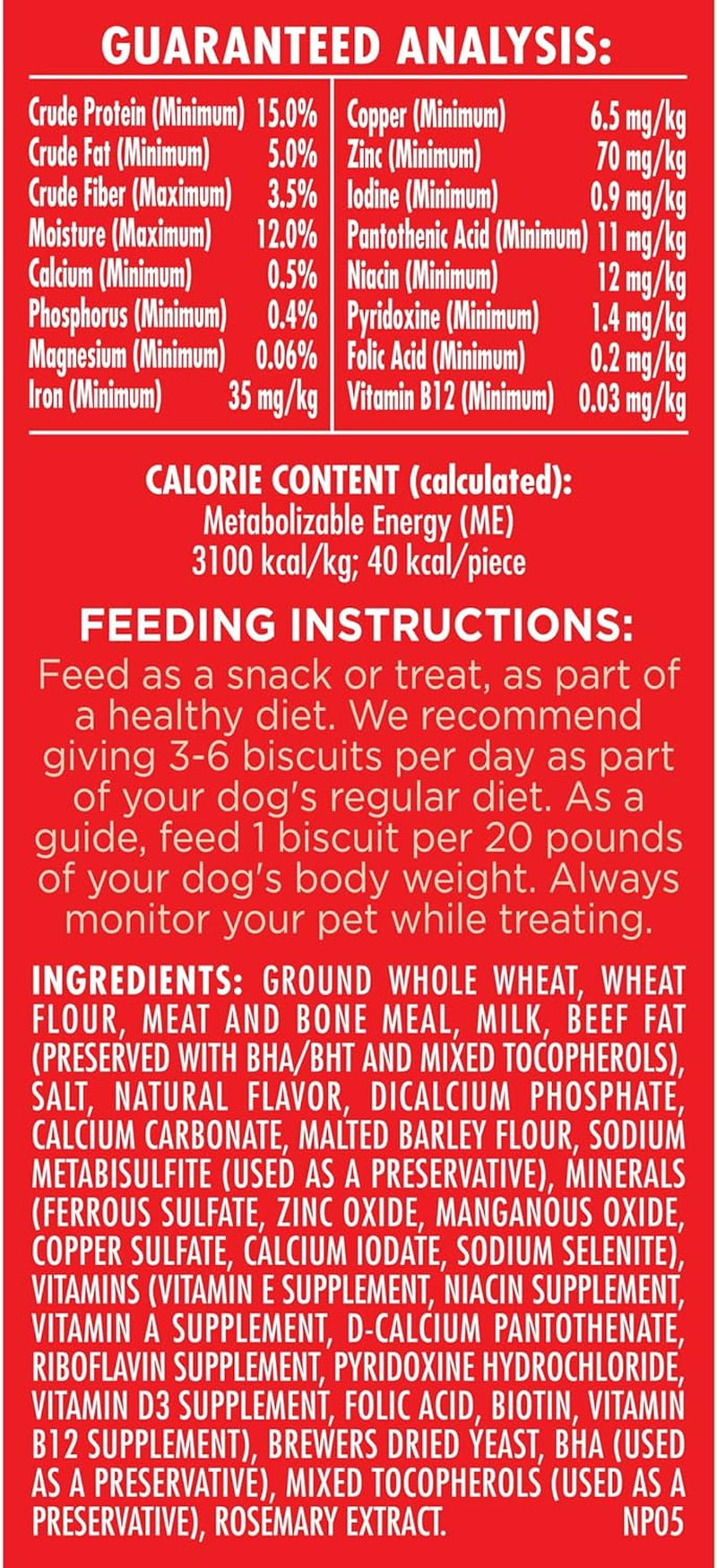 Original Dog Treats for Medium Dogs, 24 Ounce, Crunchy Biscuit Helps Clean Teeth