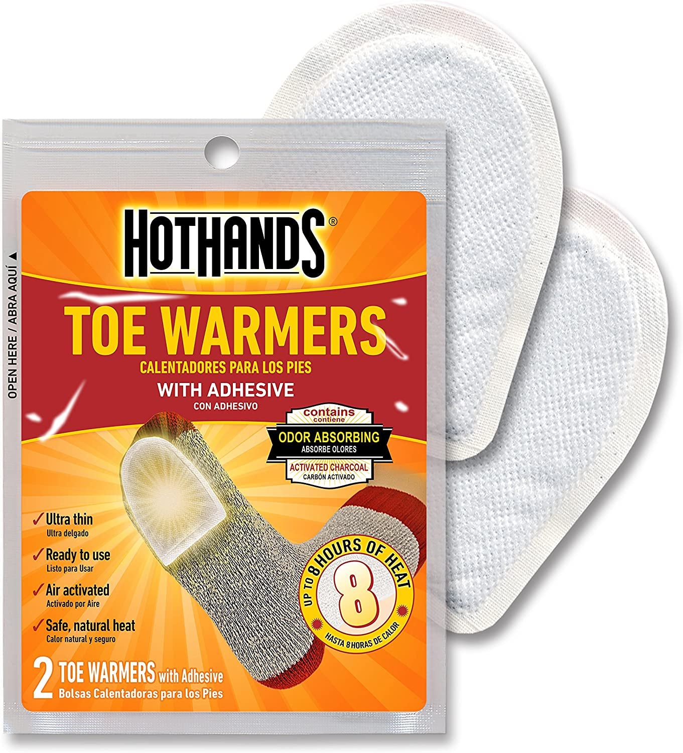 Hand & Toe Warmers - Long Lasting Natural Odorless Air Activated Warmers - 24 Pair Hand Warmers & 8 Pair Toe Warmers (Pack of 1)