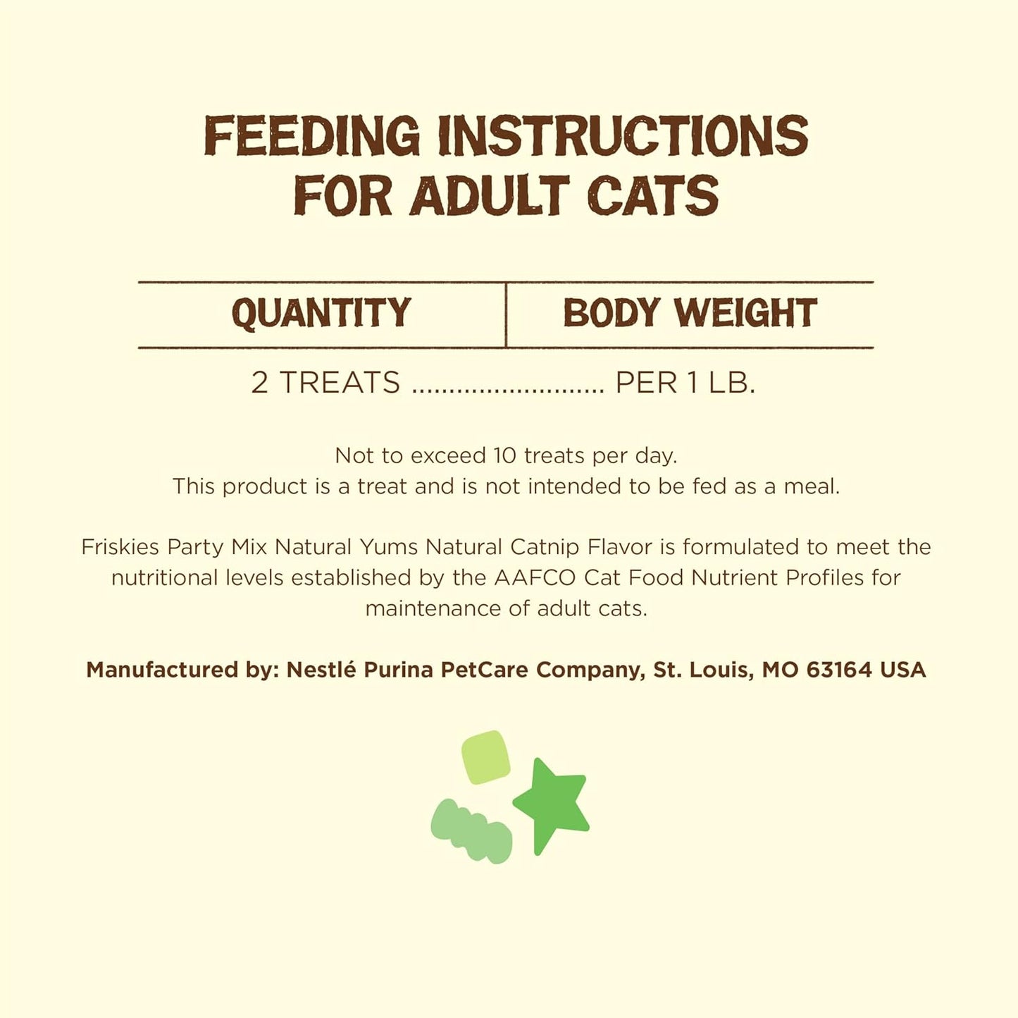 Purina  Made in USA Facilities, Natural Cat Treats, Party Mix Natural Yums Catnip Flavor - 20 Oz. Canister