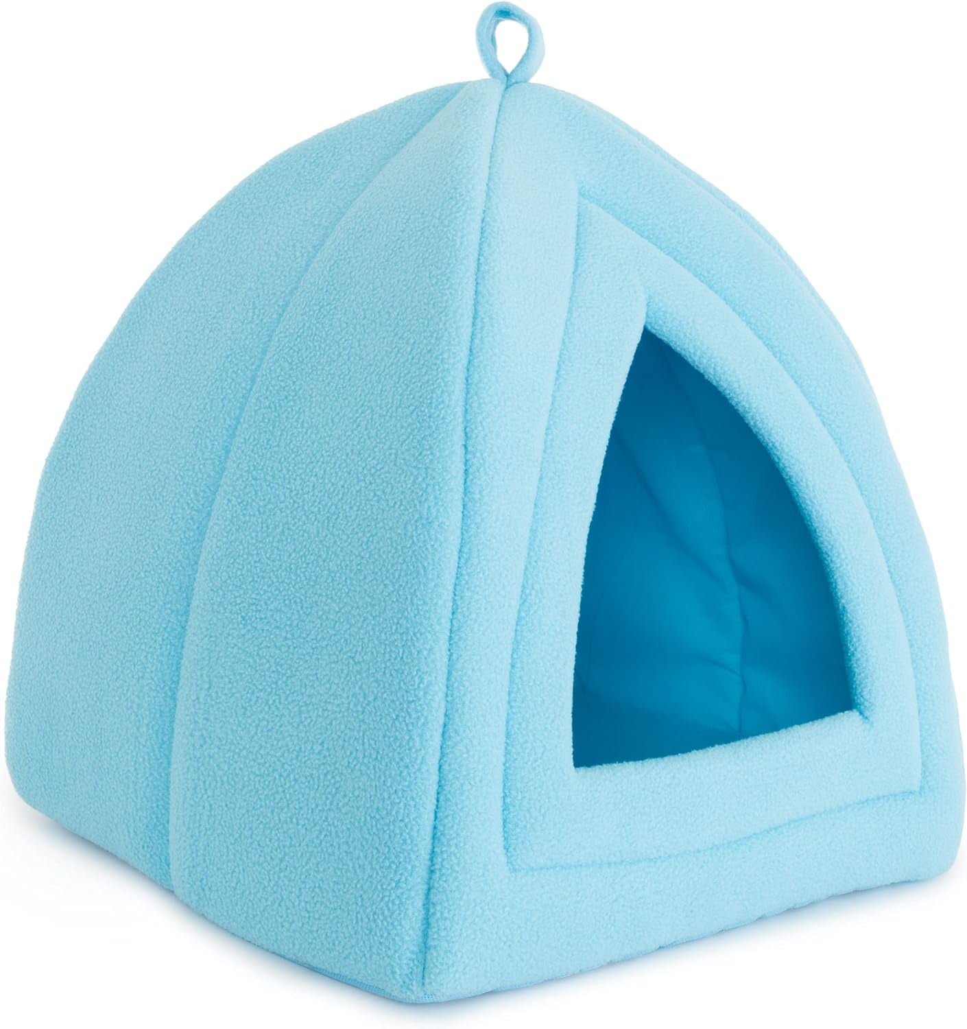 Cat House - Indoor Bed with Removable Foam Cushion - Pet Tent for Puppies, Rabbits, Guinea Pigs, Hedgehogs, and Other Small Animals by  (Blue)