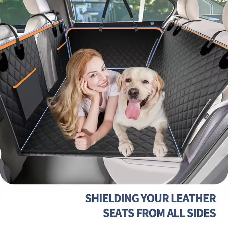 Large Pet Back Seat Extender Car Backseat Protector Hammock Dog Car Seat Cover Hard Bottom for Travel