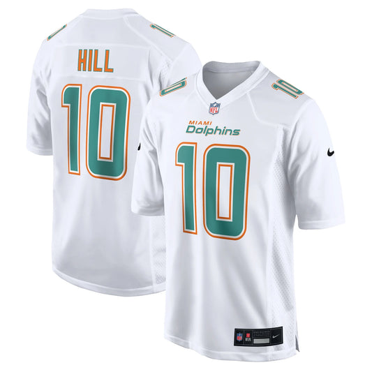 Men's  Tyreek Hill White Miami Dolphins Fashion Game Jersey