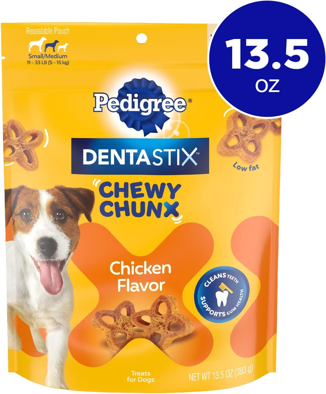 Dentastix Chewy Chunx Dental Treats, Small/Medium Dog – 13.5 Oz.