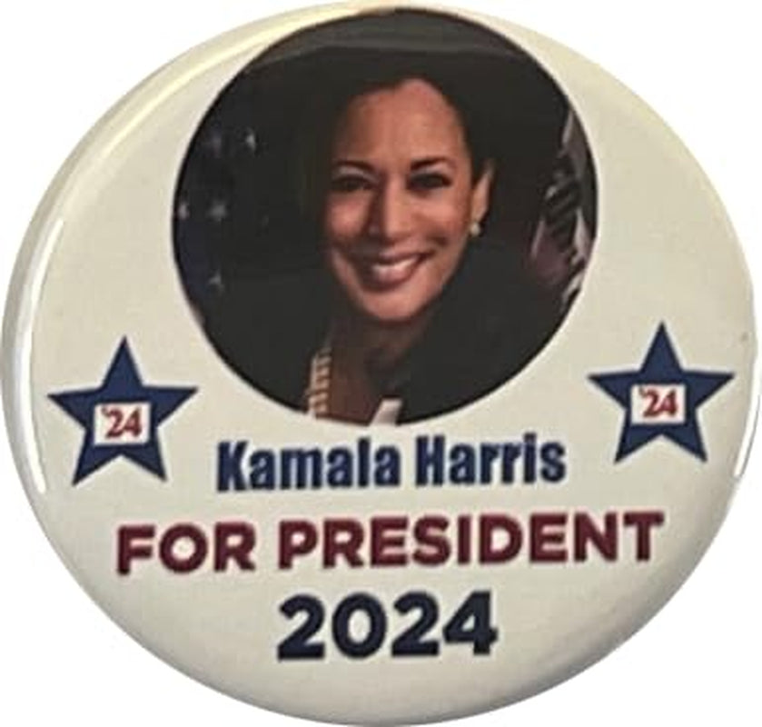 Kamala Harris for President Pins - Set of 4 Buttons (2.25 Inches)